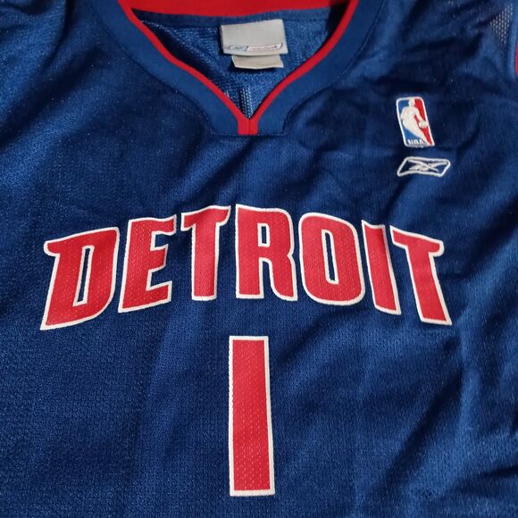 Chauncey Billups #1 Jersey Detroit Pistons NBA Size XL Youth (18-20) - Picture 3 of 9